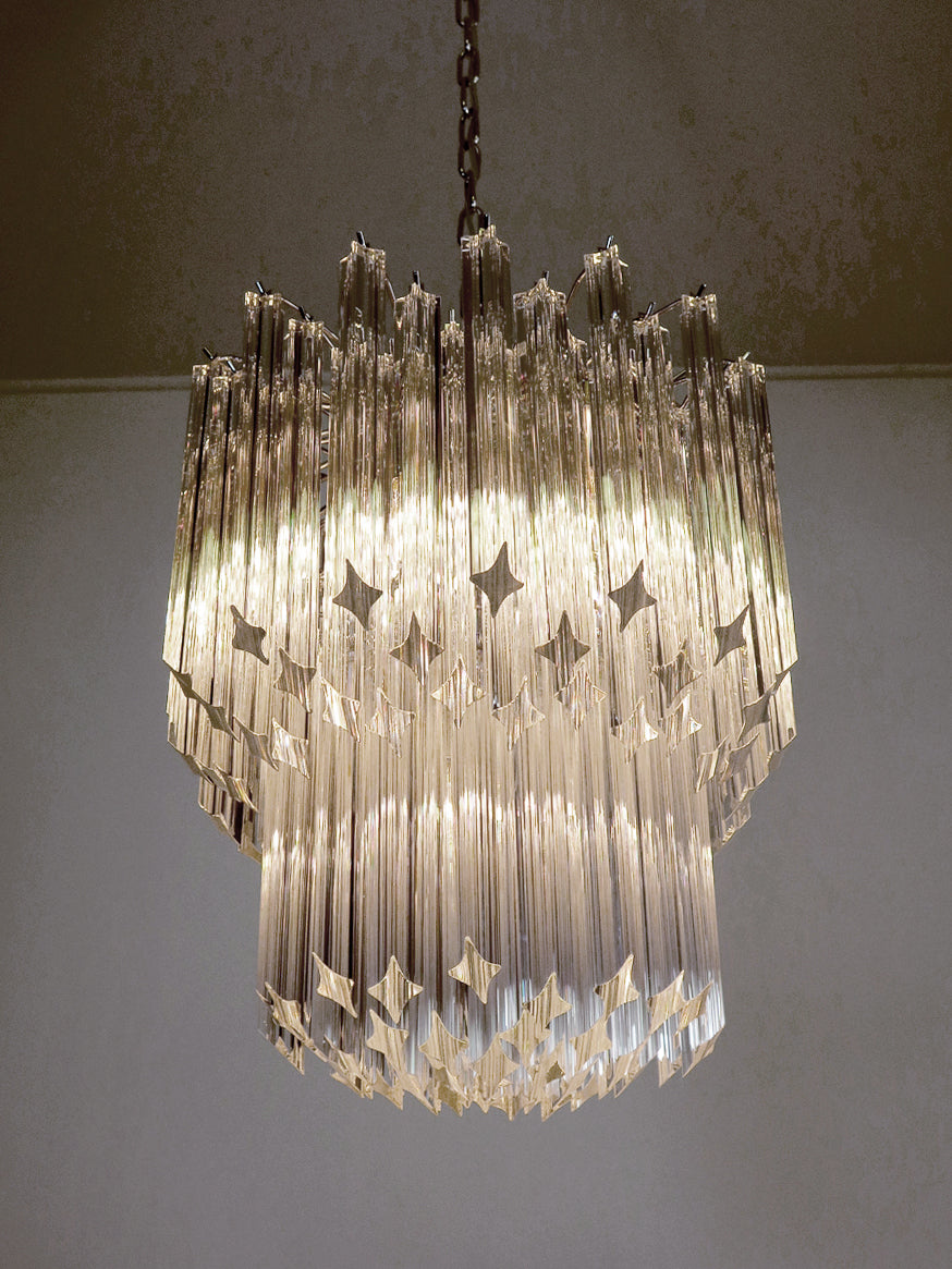 Murano Kroonluchter | 107 Heldere Prisma Glazen