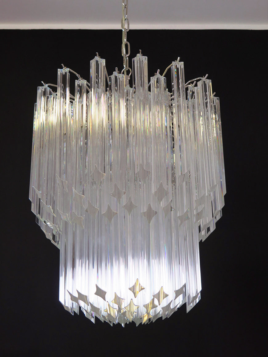 Murano Kroonluchter | 107 Heldere Prisma Glazen
