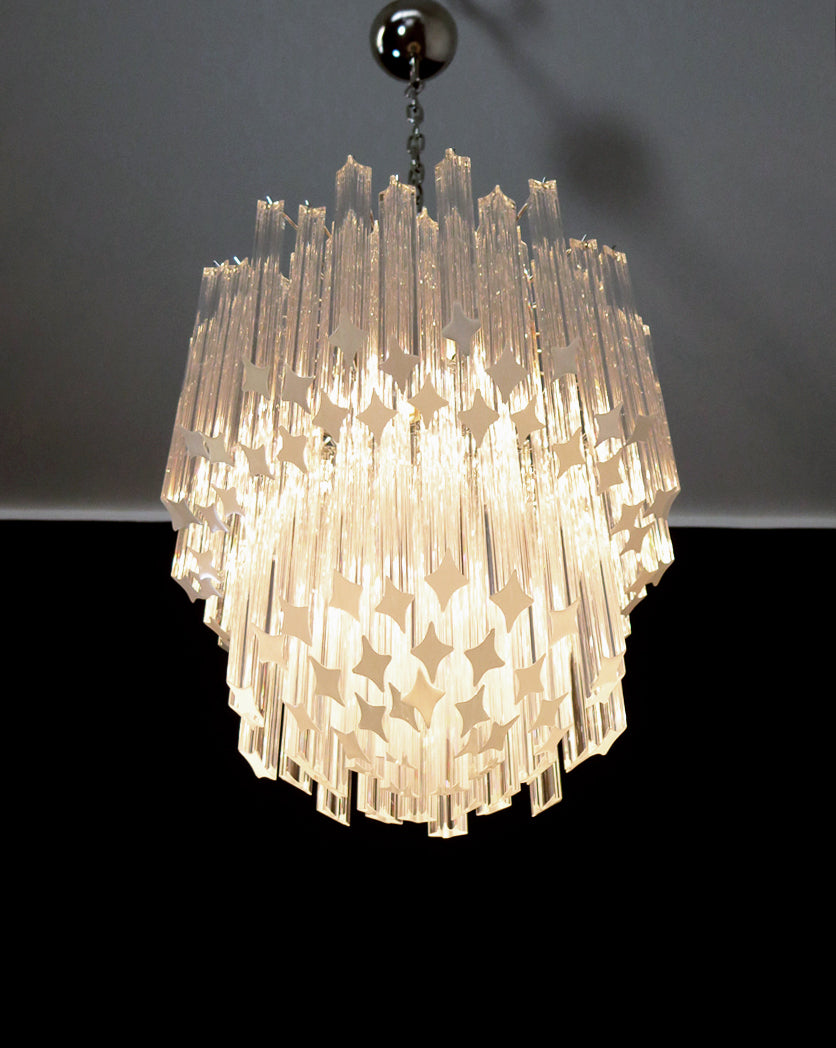 Murano Kroonluchter | 107 Heldere Prisma Glazen