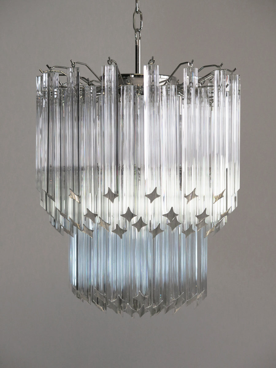 Murano Kroonluchter | 107 Heldere Prisma Glazen
