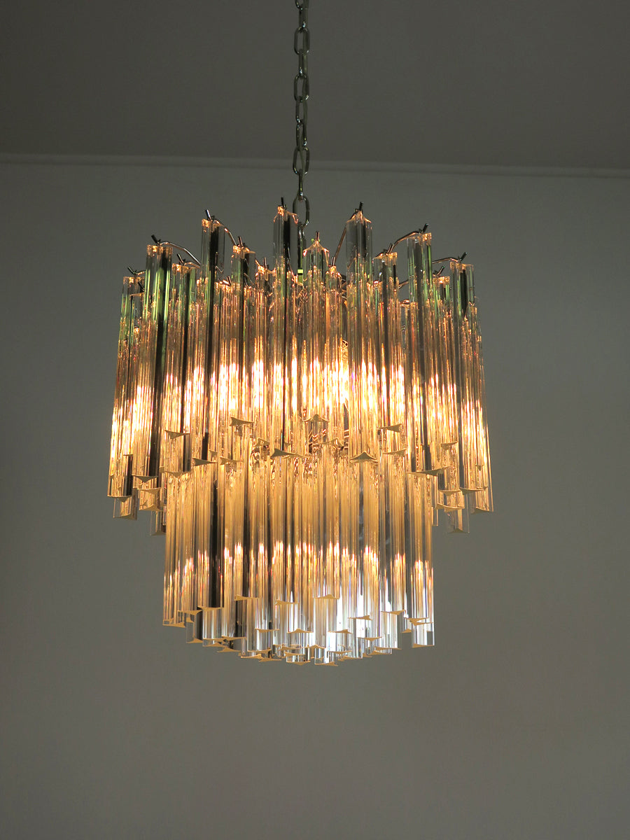 Murano Kroonluchter | 107 Heldere Prisma Glazen