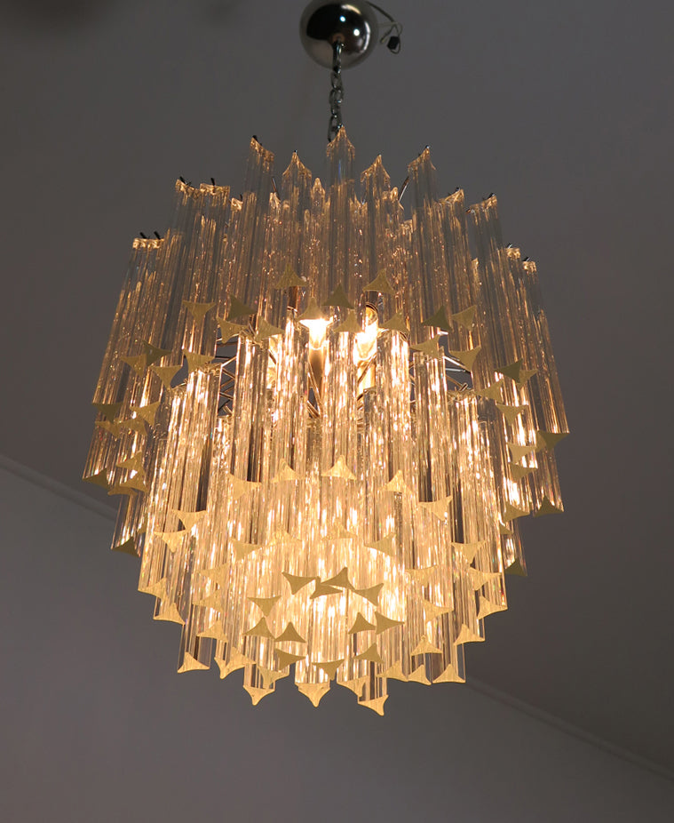 Murano Kroonluchter | 107 Heldere Prisma Glazen