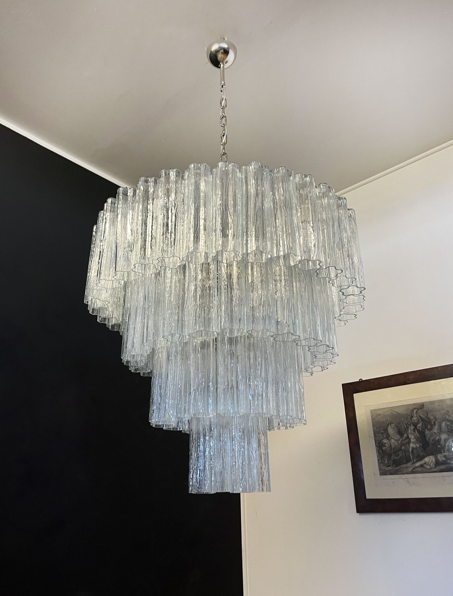 Murano Kroonluchter | 78 Heldere Glasbuizen