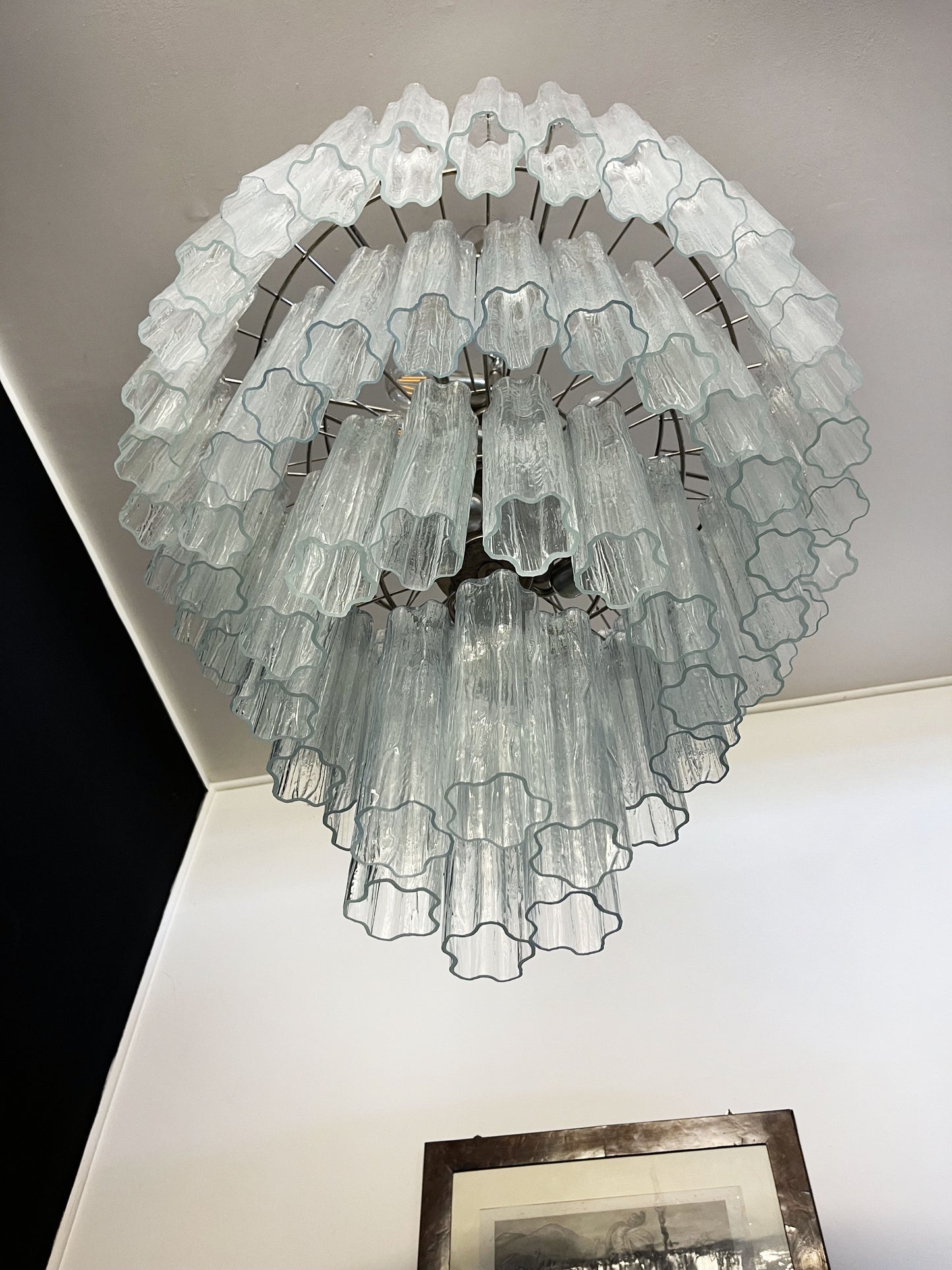 Murano Kroonluchter | 78 Heldere Glasbuizen