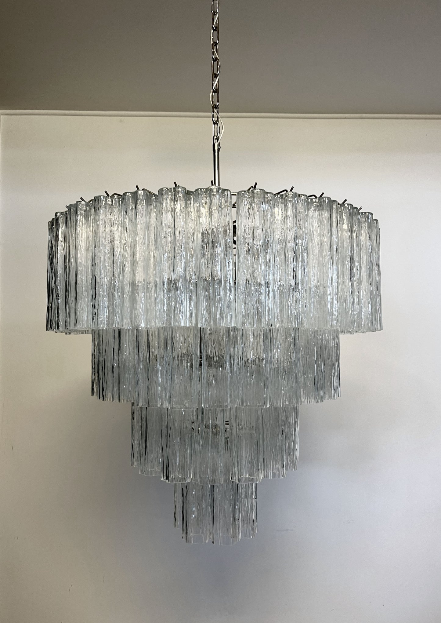 Murano Kroonluchter | 78 Heldere Glasbuizen