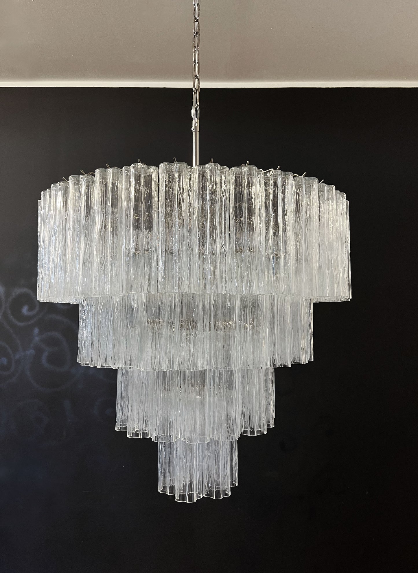 Murano Kroonluchter | 78 Heldere Glasbuizen