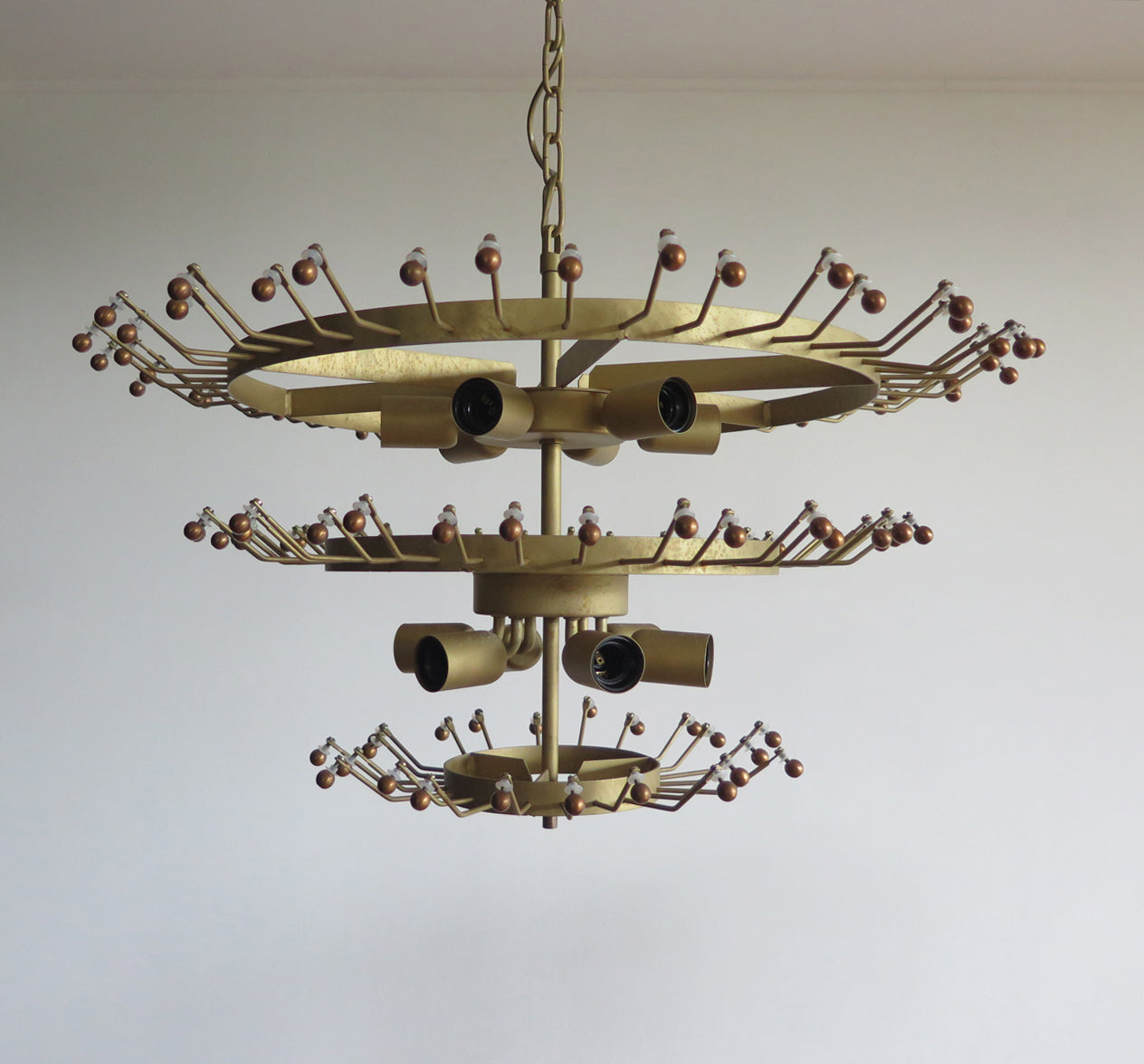Lampadario Murano | 104 Palmette in Vetro Trasparente