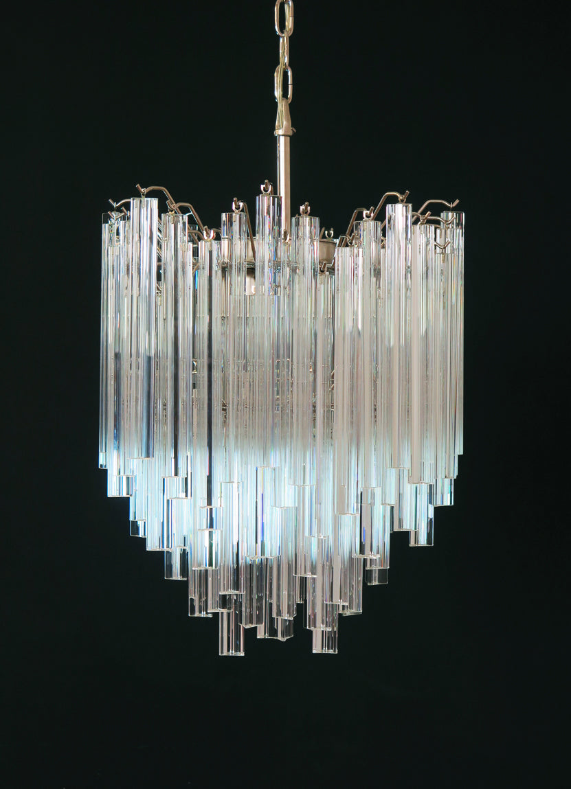 Lampadario Murano – 92 Vetri a Prismi Trasparenti – dettaglio 4 – Murano Classics