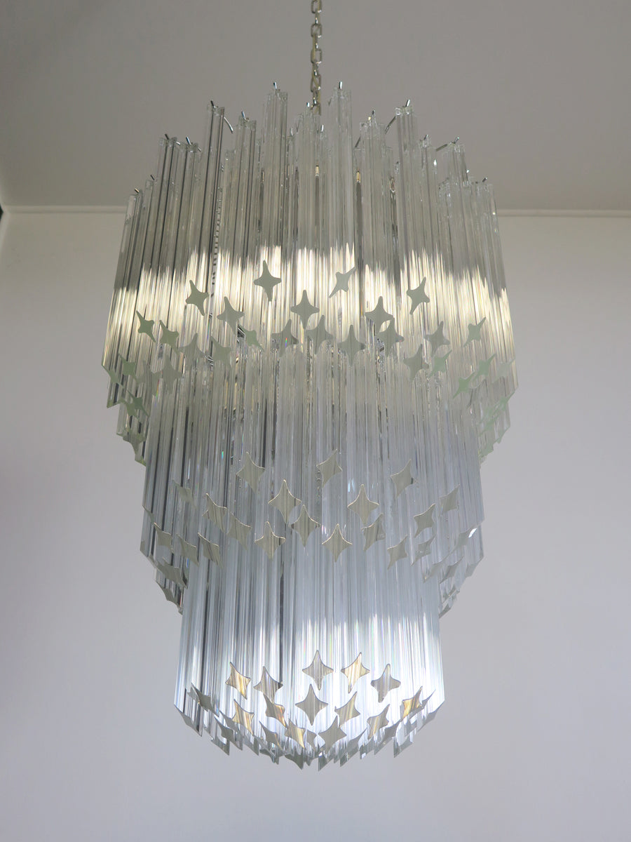 Murano Kroonluchter | 184 Heldere Prisma Glazen