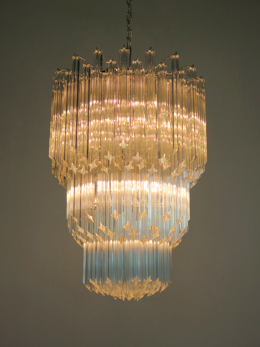 Murano Kroonluchter | 184 Heldere Prisma Glazen