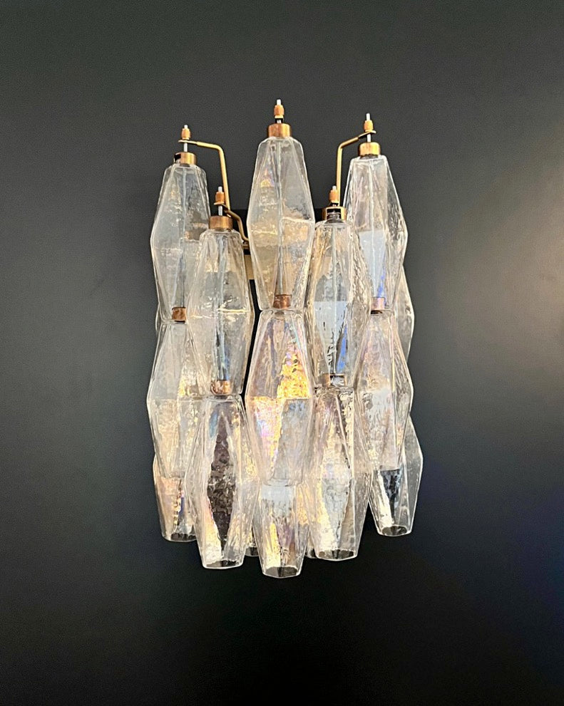 Murano Wandlampe – 16 Iris Poliedriglas – 2er-Set – Detail 9 – Murano Classics