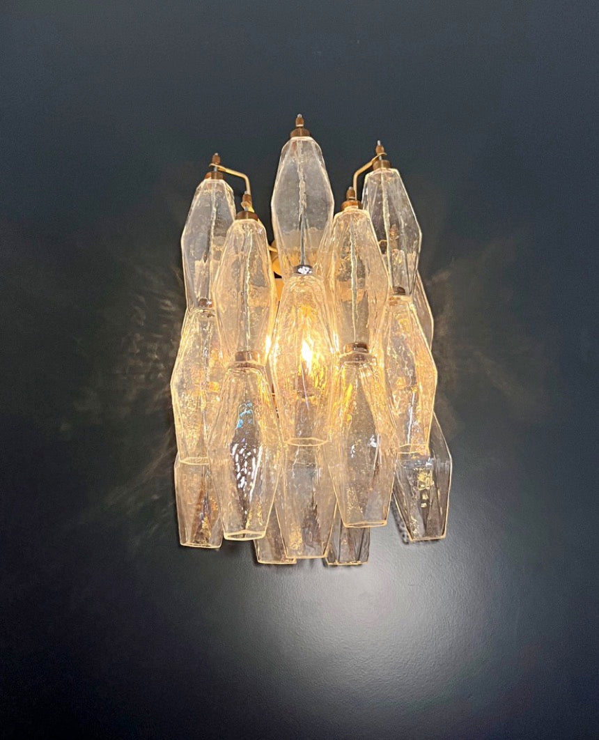 Murano Wandlampe – 16 Iris Poliedriglas – 2er-Set – Detail 5 – Murano Classics