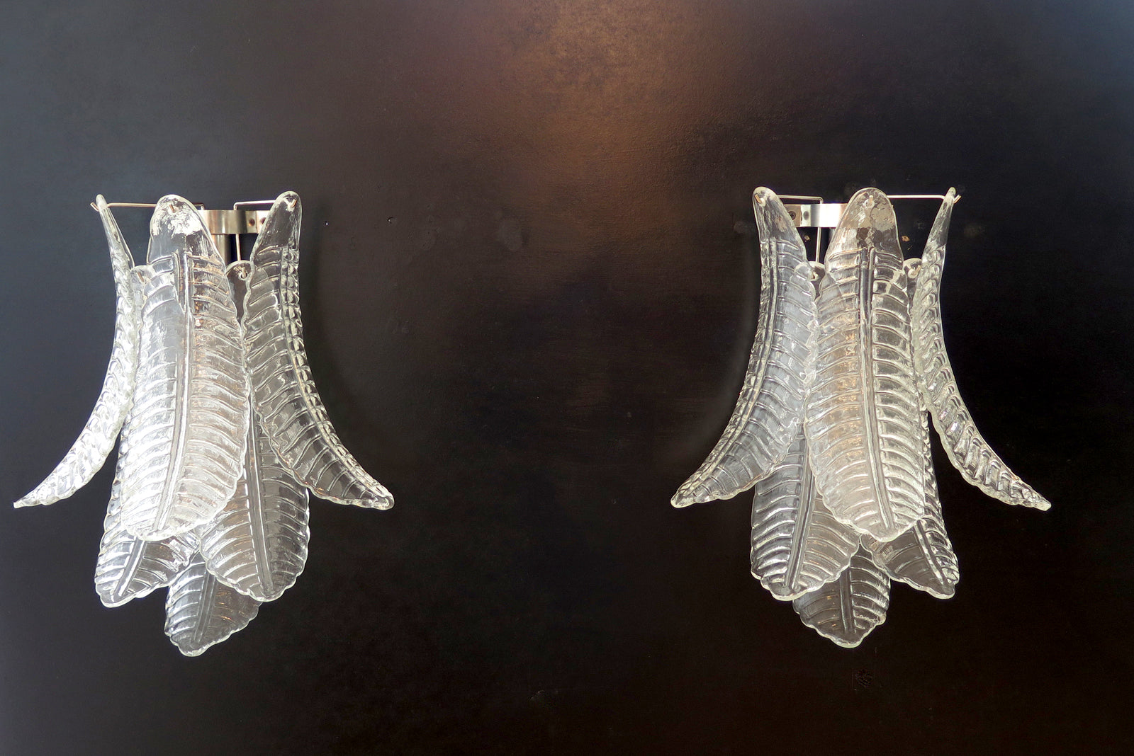 Murano Wandlamp – 6 Helder Felciglas – Set van 2 – detail 4 – Murano Classics
