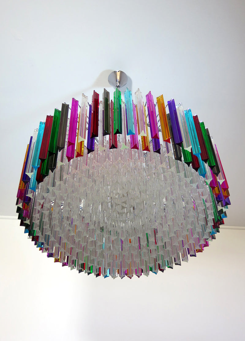 Murano Chandelier – 391 Multicoloured Prism Glass – Murano Classics