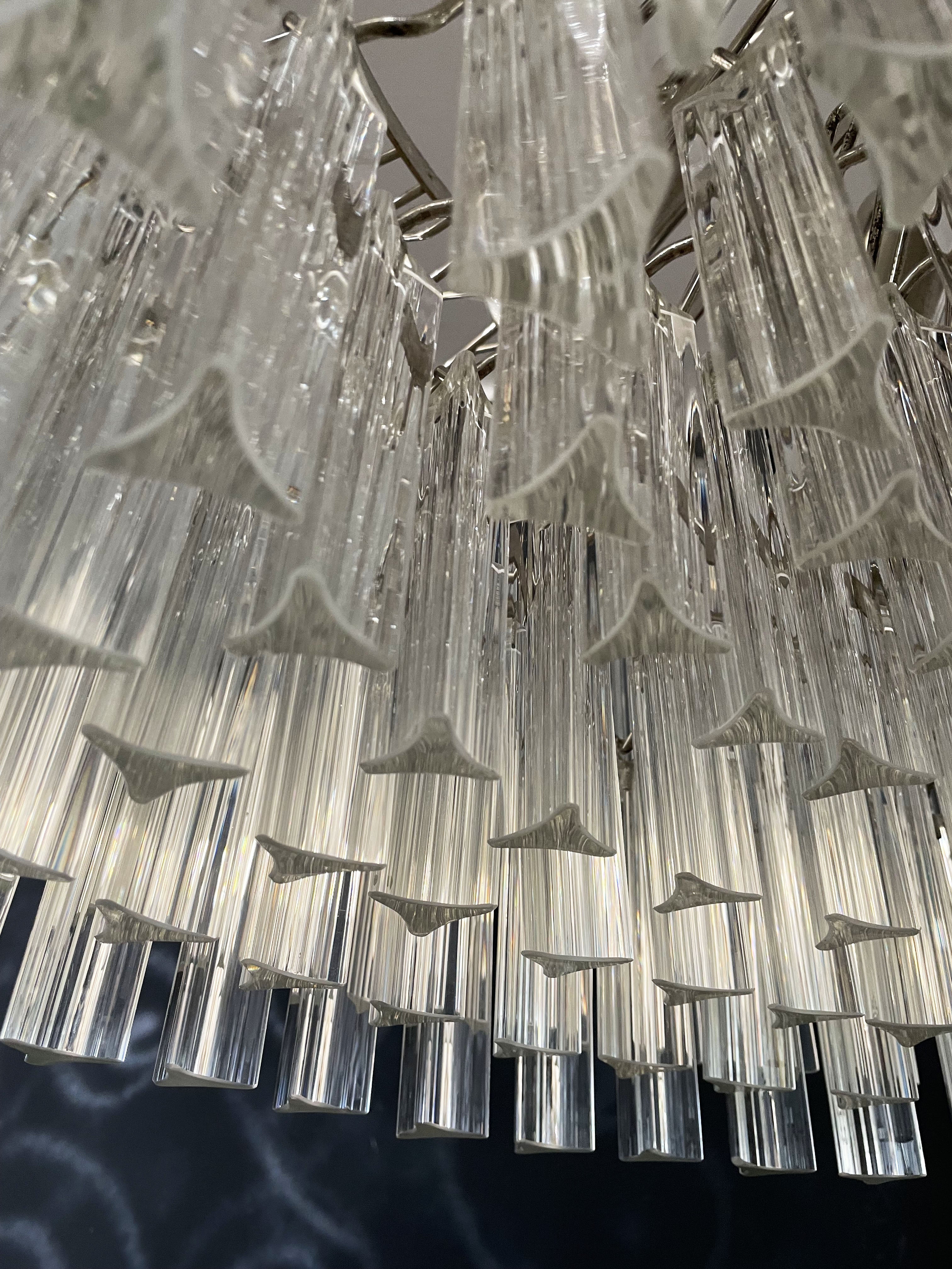 Lampadario Murano – 265 Vetri a Prismi Trasparenti – dettaglio 4 – Murano Classics