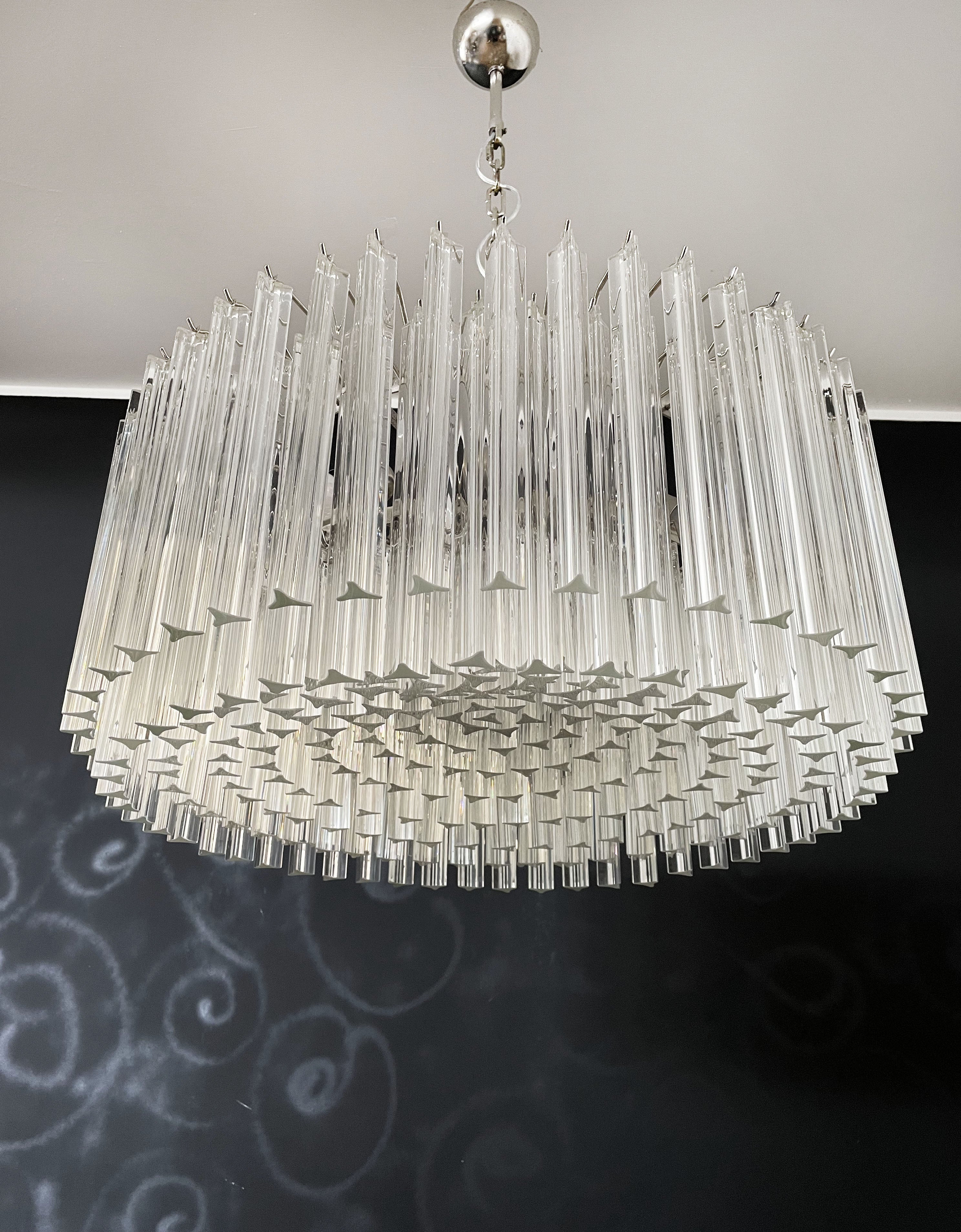 Lampadario Murano – 265 Vetri a Prismi Trasparenti – dettaglio 2 – Murano Classics