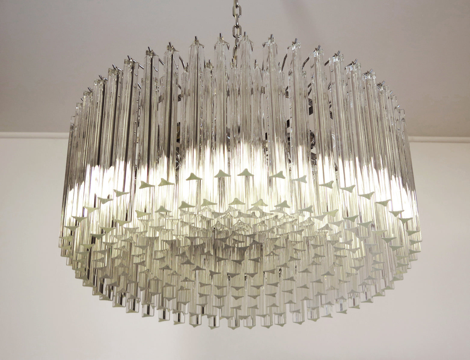 Lampadario Murano – 265 Vetri a Prismi Trasparenti – dettaglio 10 – Murano Classics