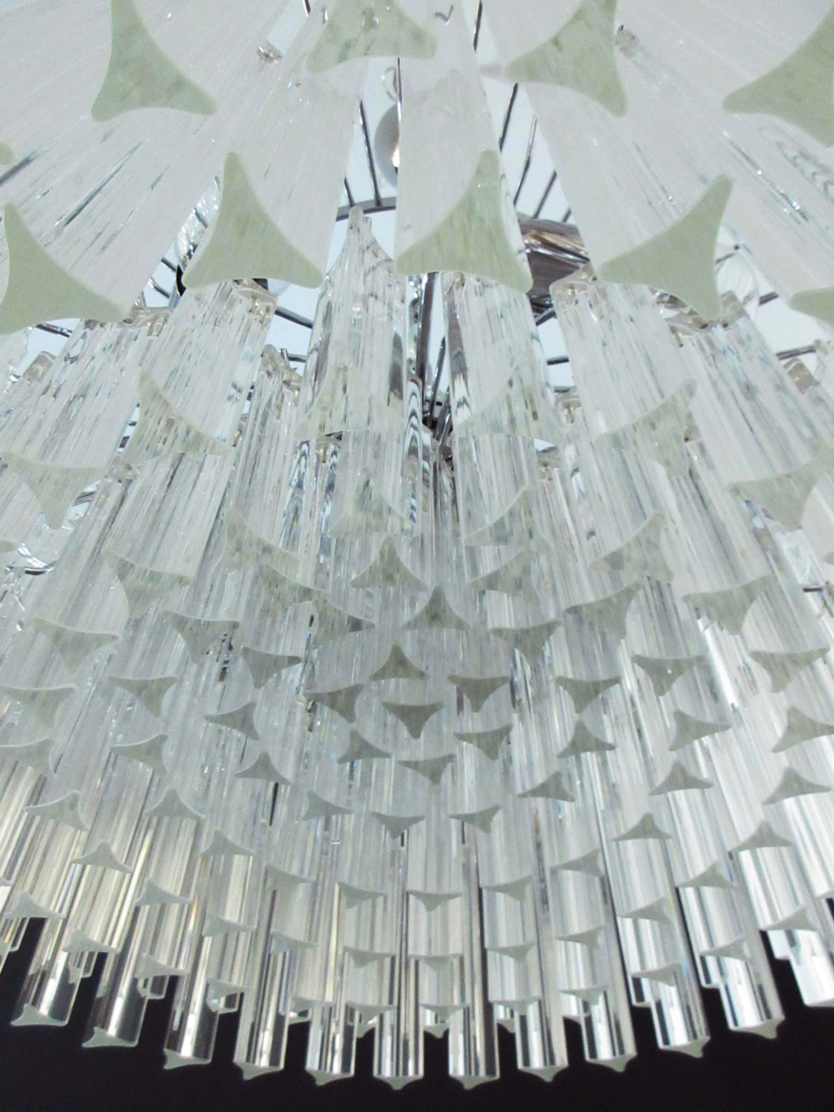 Murano Kronleuchter – 163 Klares Prismenglas – Detail 2 – Murano Classics