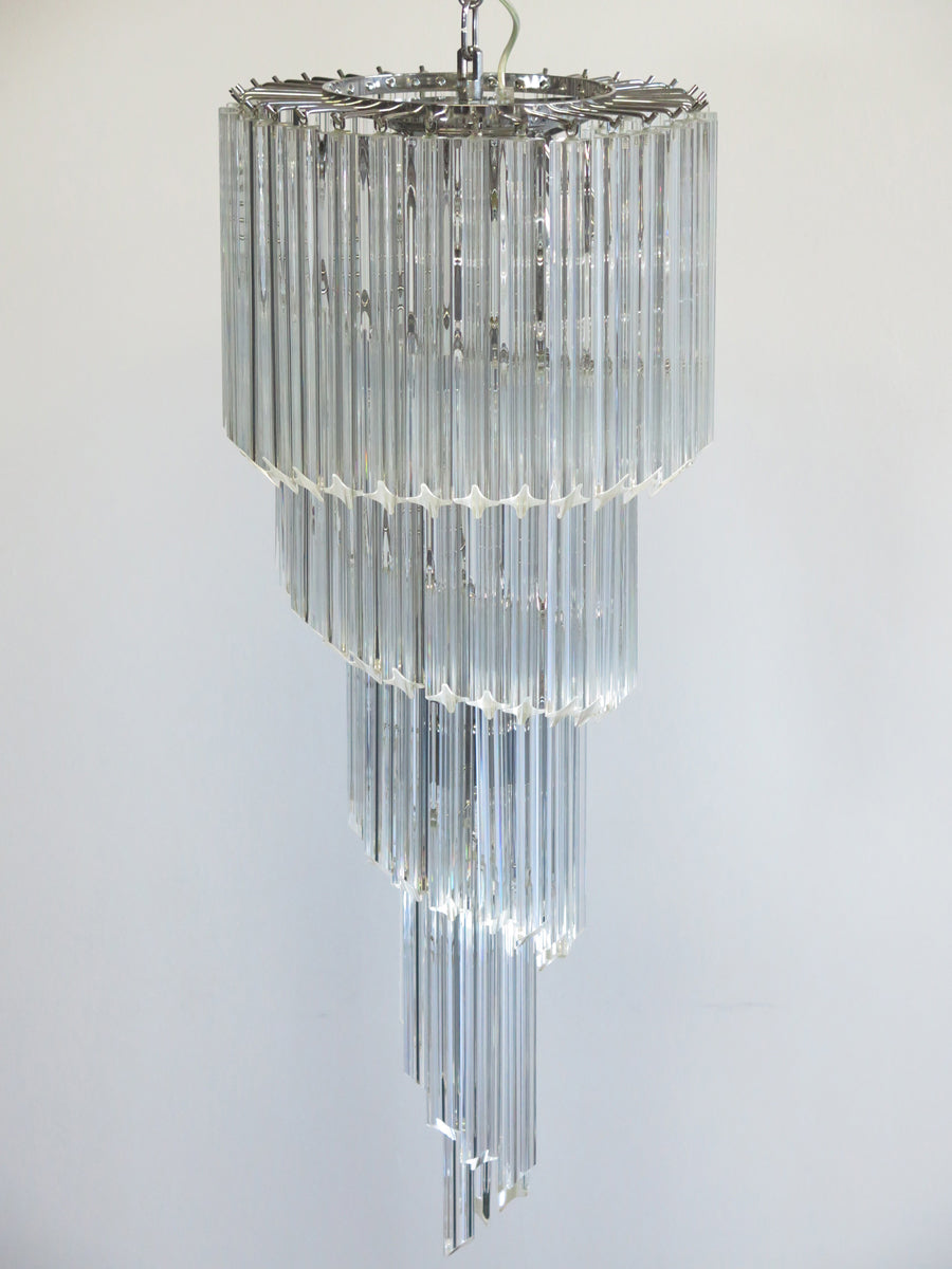 Lampadario Murano – 86 Vetri a Prismi Trasparenti – dettaglio 11 – Murano Classics