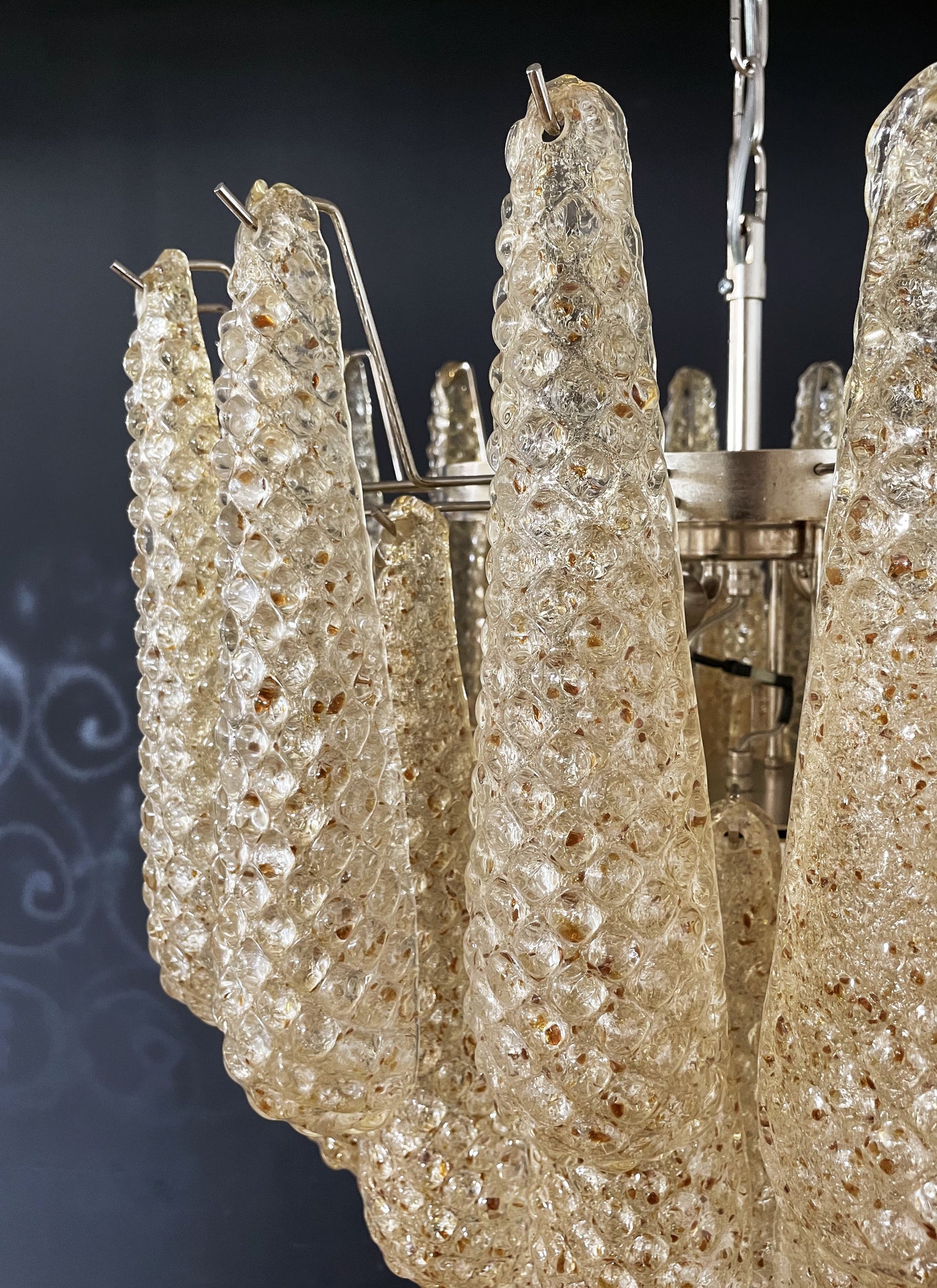 Murano Chandelier | 52 Yellow Drop Glasses