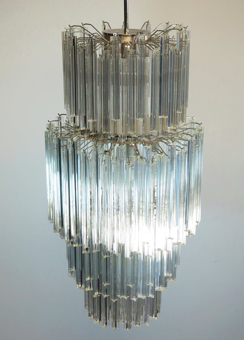 Murano Chandelier – 242 Clear Prism Glass – detail 3 – Murano Classics