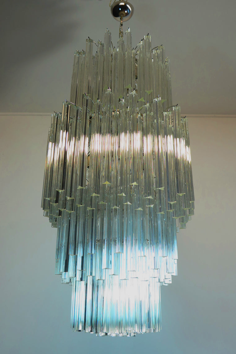 Murano Chandelier – 242 Clear Prism Glass – detail 4 – Murano Classics