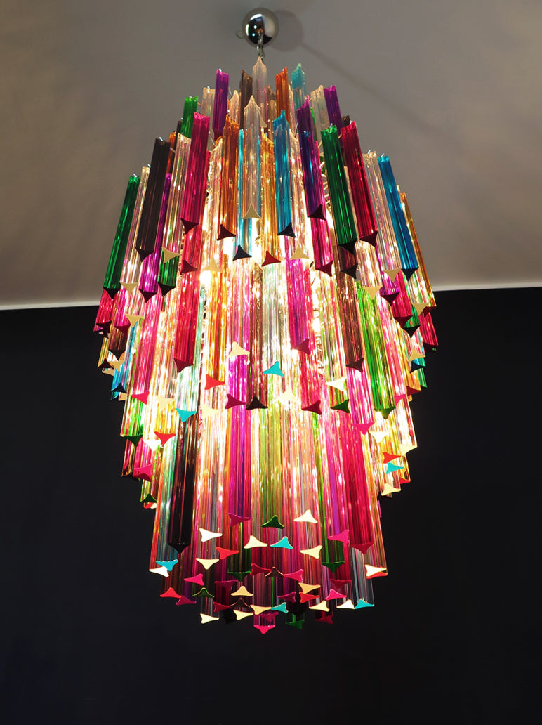 Lampadario Murano – 242 Vetri a Prismi Multicolori – dettaglio 1 – Murano Classics