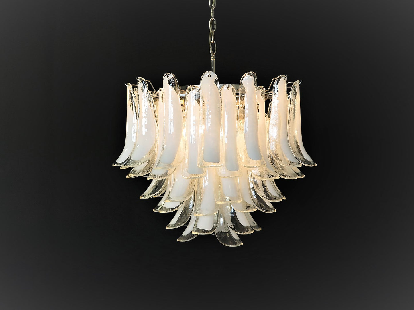 Murano Kroonluchter | 53 Helder Mazzega Petal Glas