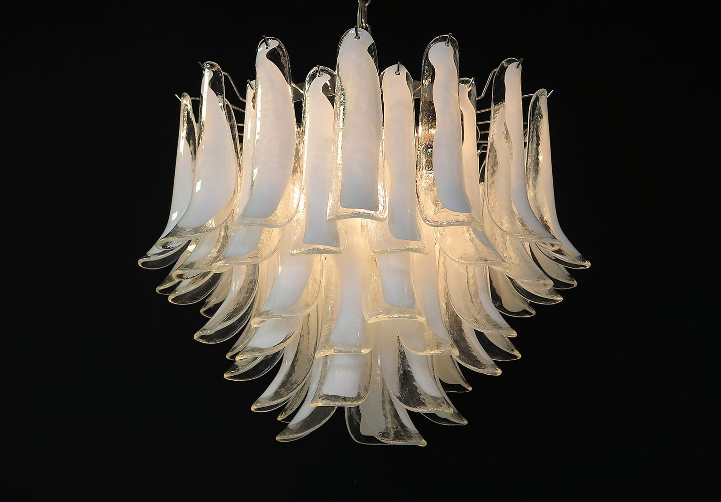 Murano Kroonluchter | 53 Helder Mazzega Petal Glas