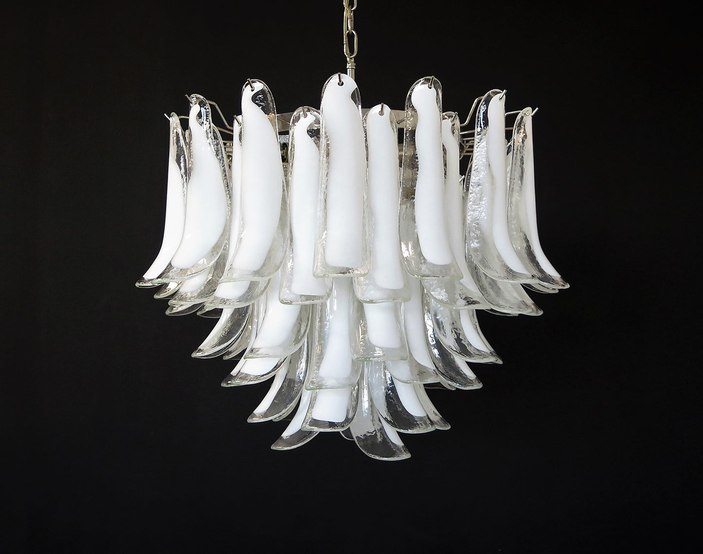 Murano Kroonluchter | 53 Helder Mazzega Petal Glas
