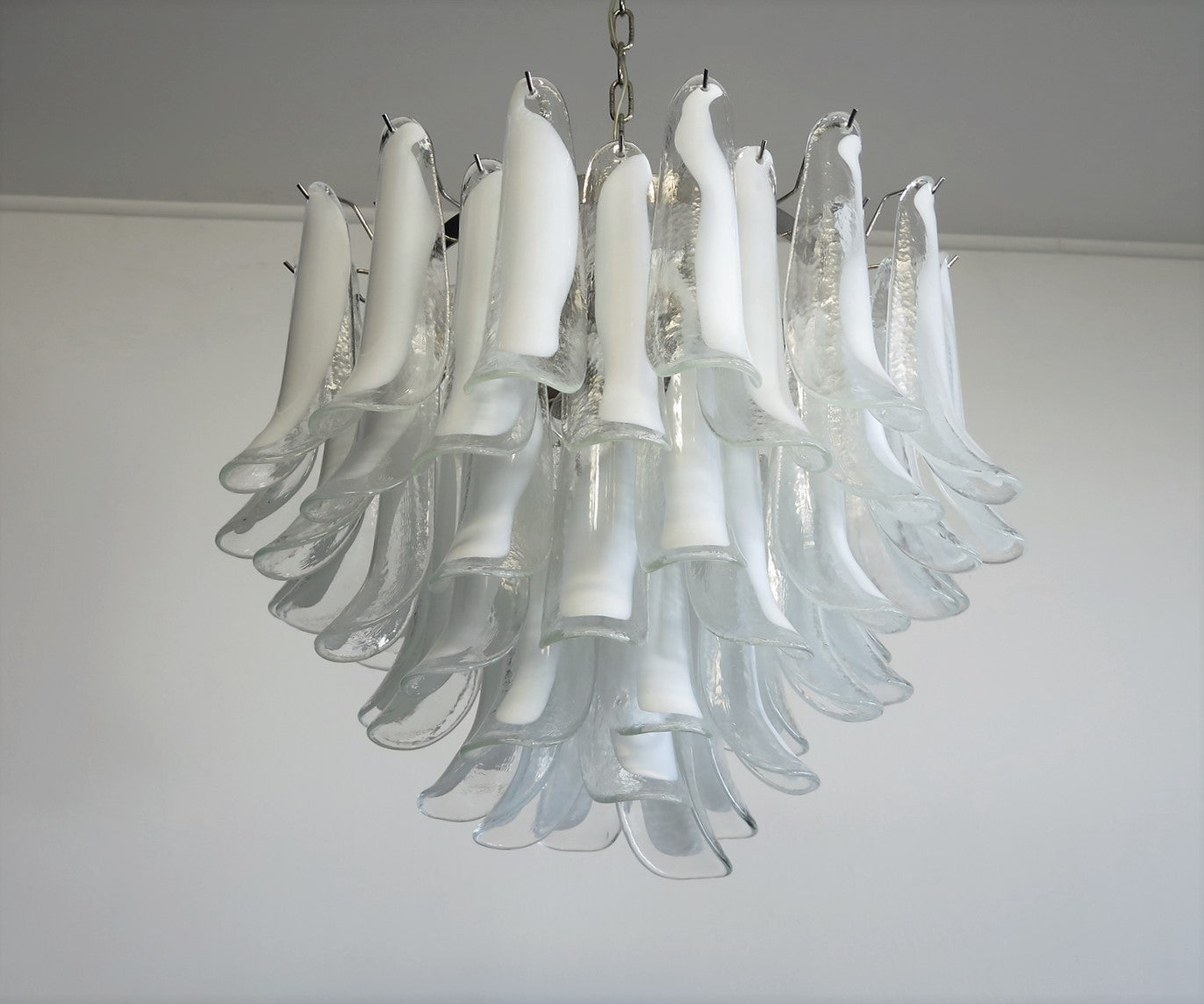 Murano Kroonluchter | 53 Helder Mazzega Petal Glas