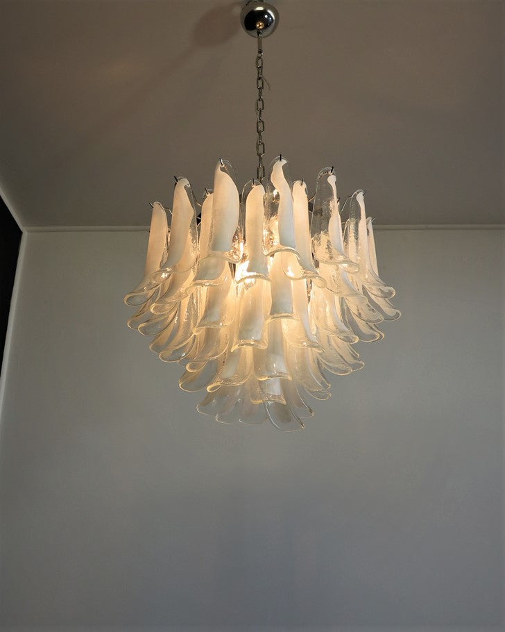 Murano Kroonluchter | 53 Helder Mazzega Petal Glas