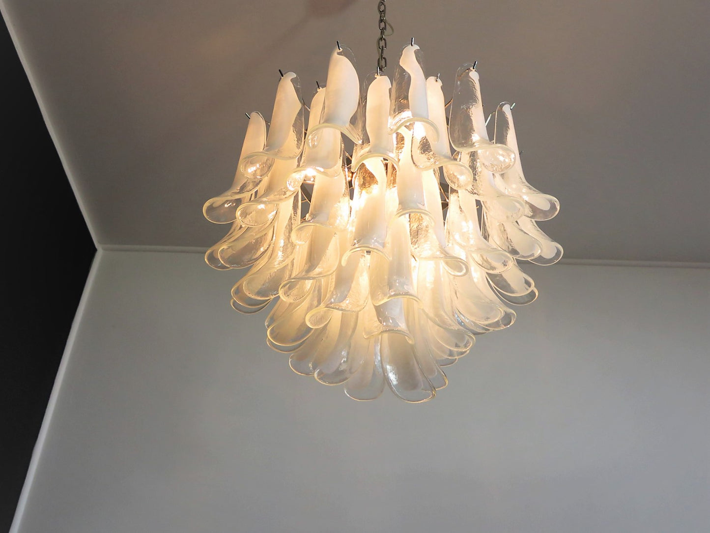 Murano Kroonluchter | 53 Helder Mazzega Petal Glas