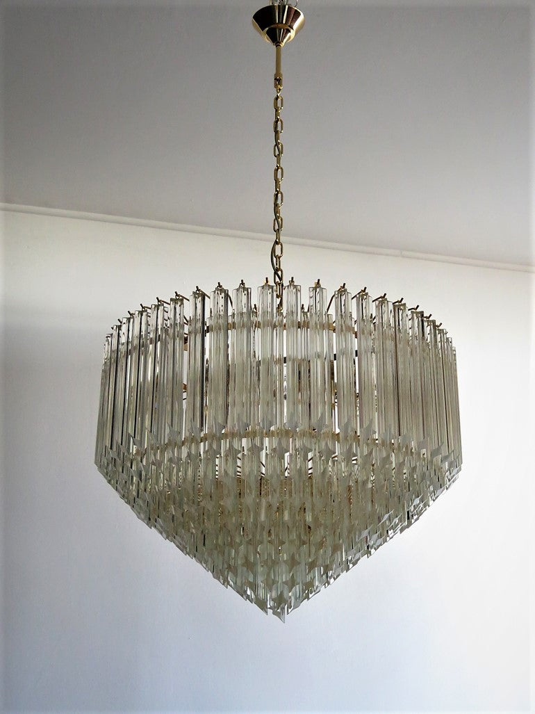 Murano Chandelier | 265 Clear Prism Glasses