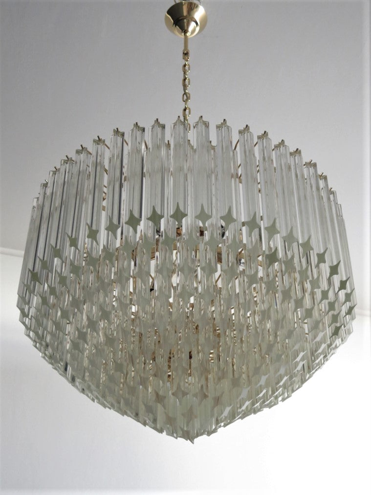 Murano Chandelier | 265 Clear Prism Glasses