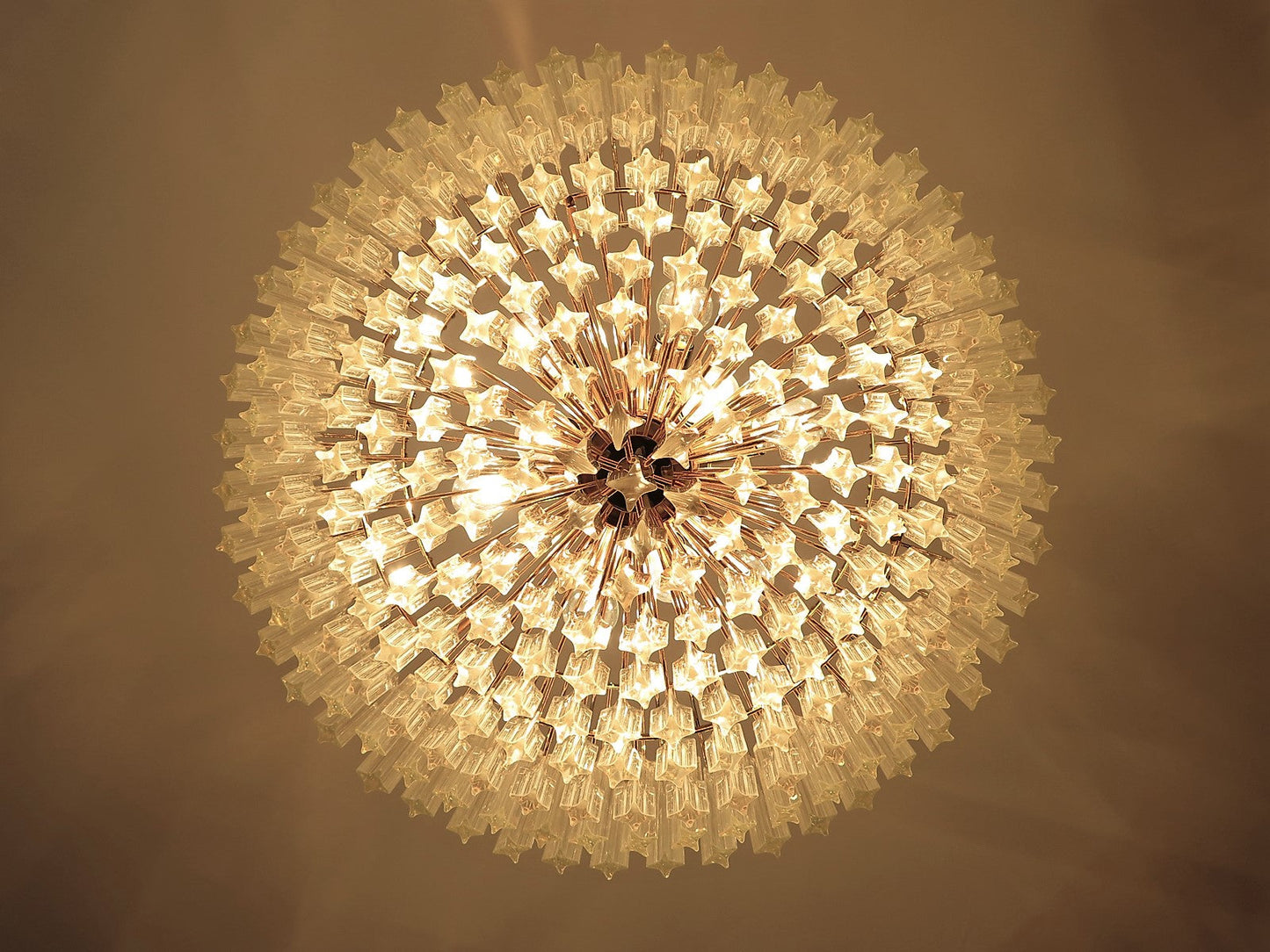 Murano Chandelier | 265 Clear Prism Glasses