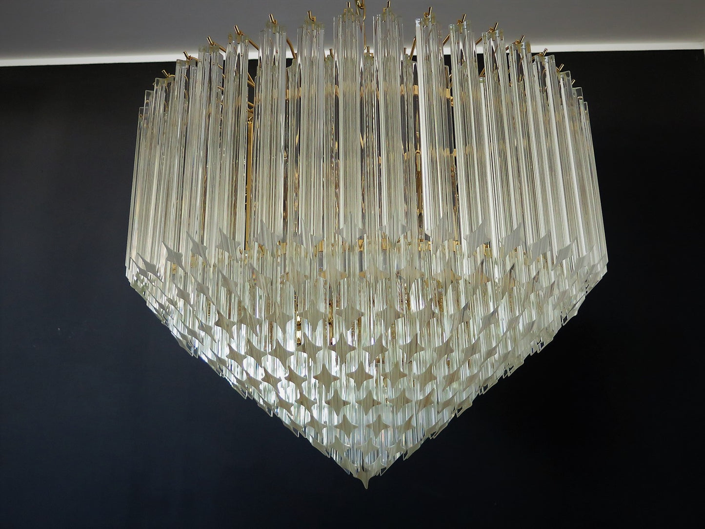 Murano Chandelier | 265 Clear Prism Glasses