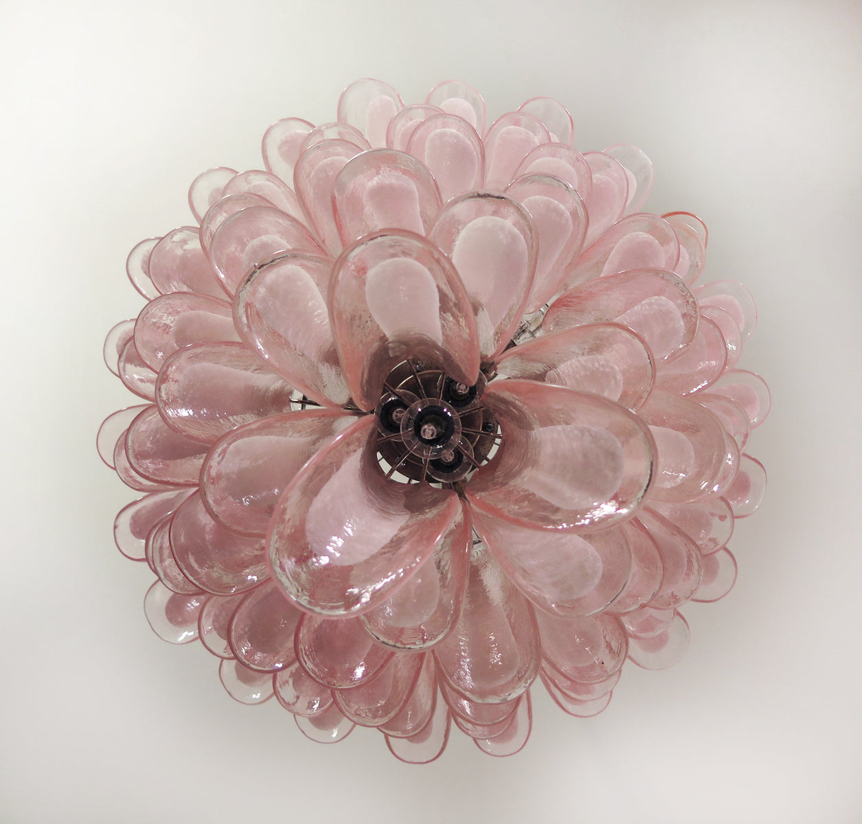 Murano Chandelier | 75 Pink Petal Glass
