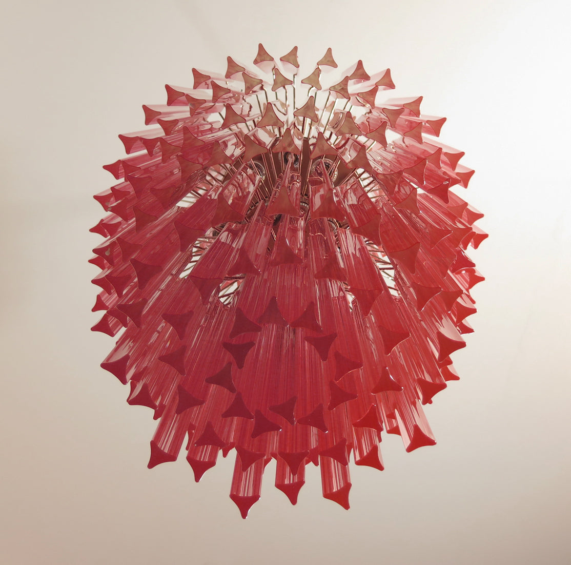 Murano Chandelier | 242 Pink Prism Glass