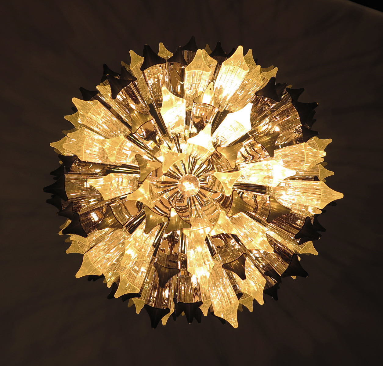 Murano Chandelier – 184 Multicoloured Prism Glass – detail 3 – Murano Classics
