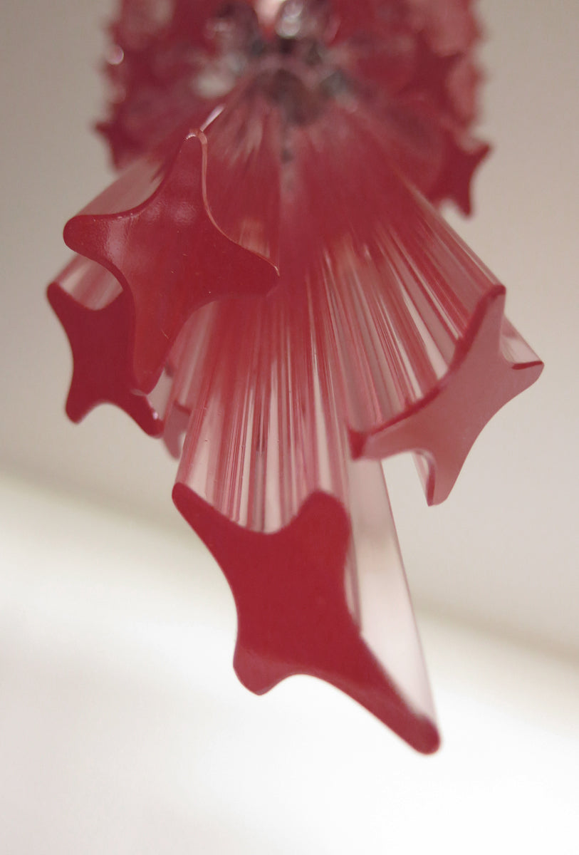 Murano Kroonluchter | 86 Roze Prisma Glas