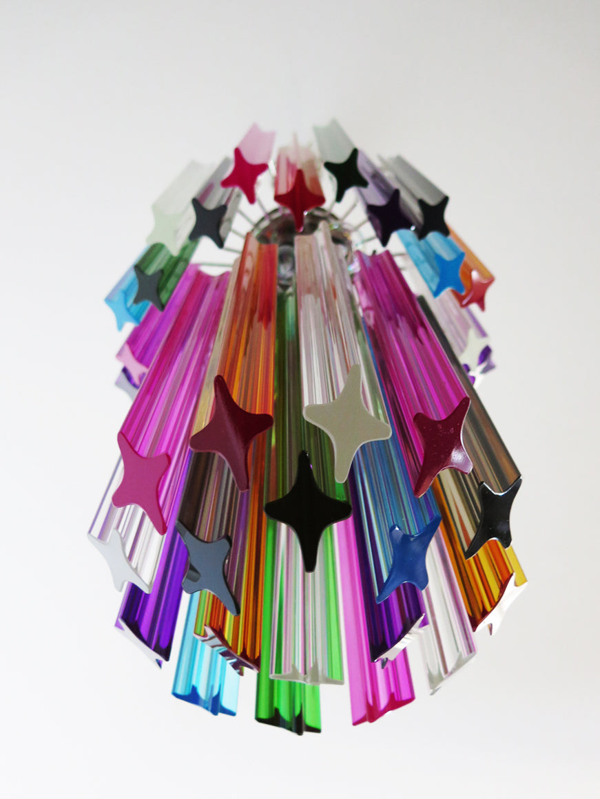 Murano Kroonluchter | 46 Multikleur Prisma Glazen