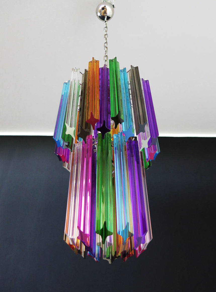Murano Kroonluchter | 46 Multikleur Prisma Glazen
