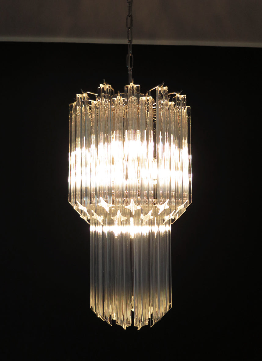 Murano Chandelier – 46 Clear Prism Glass – detail 5 – Murano Classics