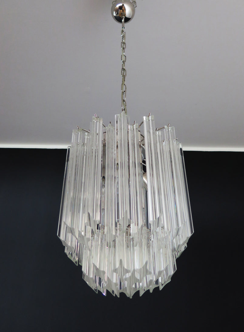Murano Chandelier | 47 Clear Prism Glasses