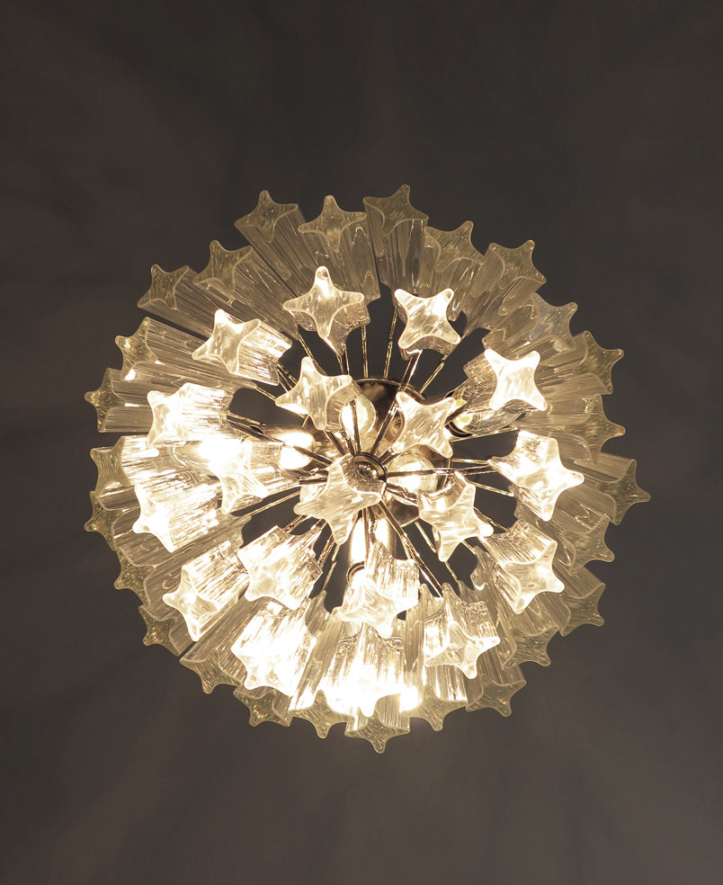 Murano Kroonluchter | 47 Heldere Prisma Glazen