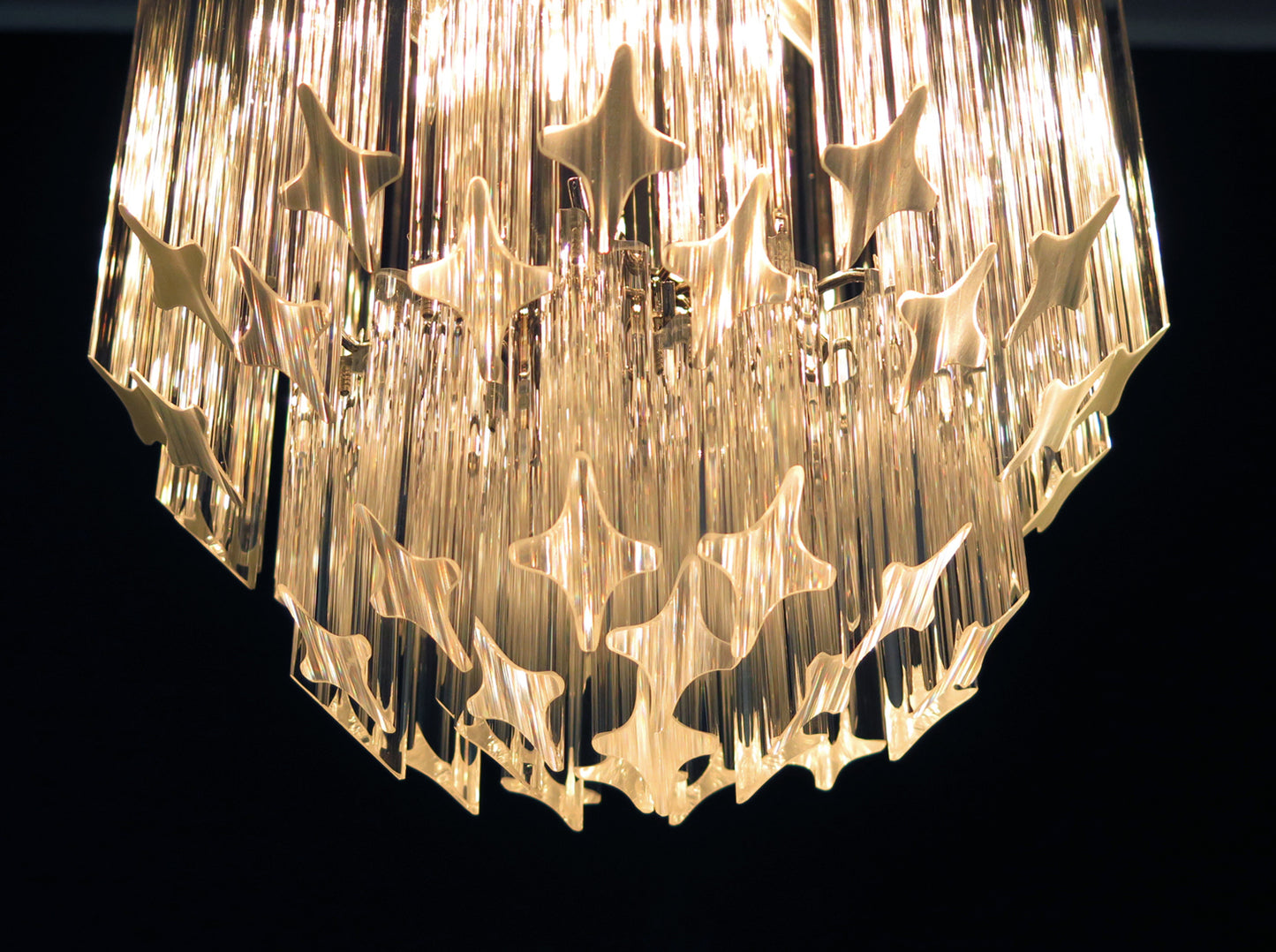 Murano Kroonluchter | 47 Heldere Prisma Glazen