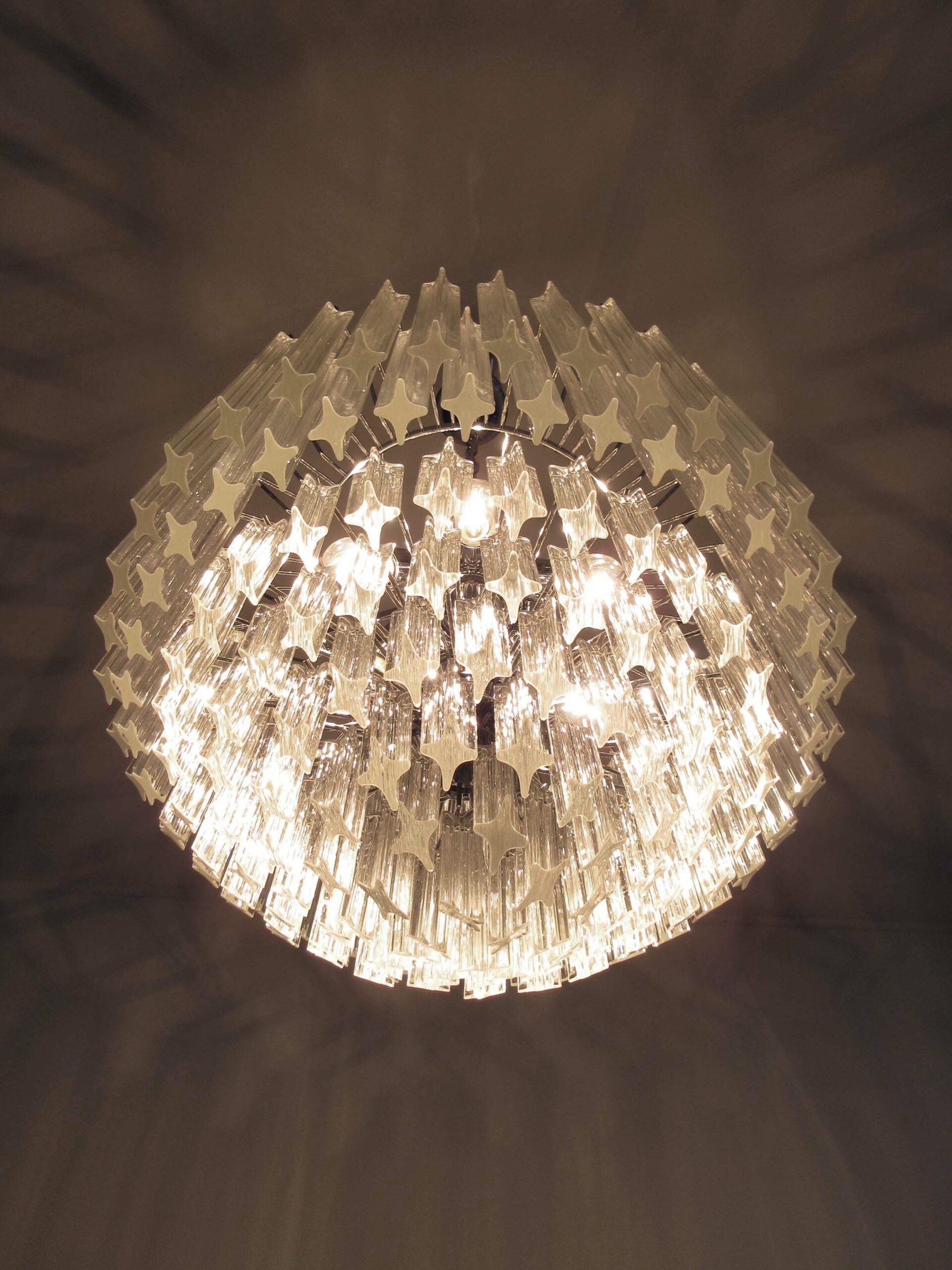 Murano Chandelier – 163 Clear Prism Glass – detail 9 – Murano Classics