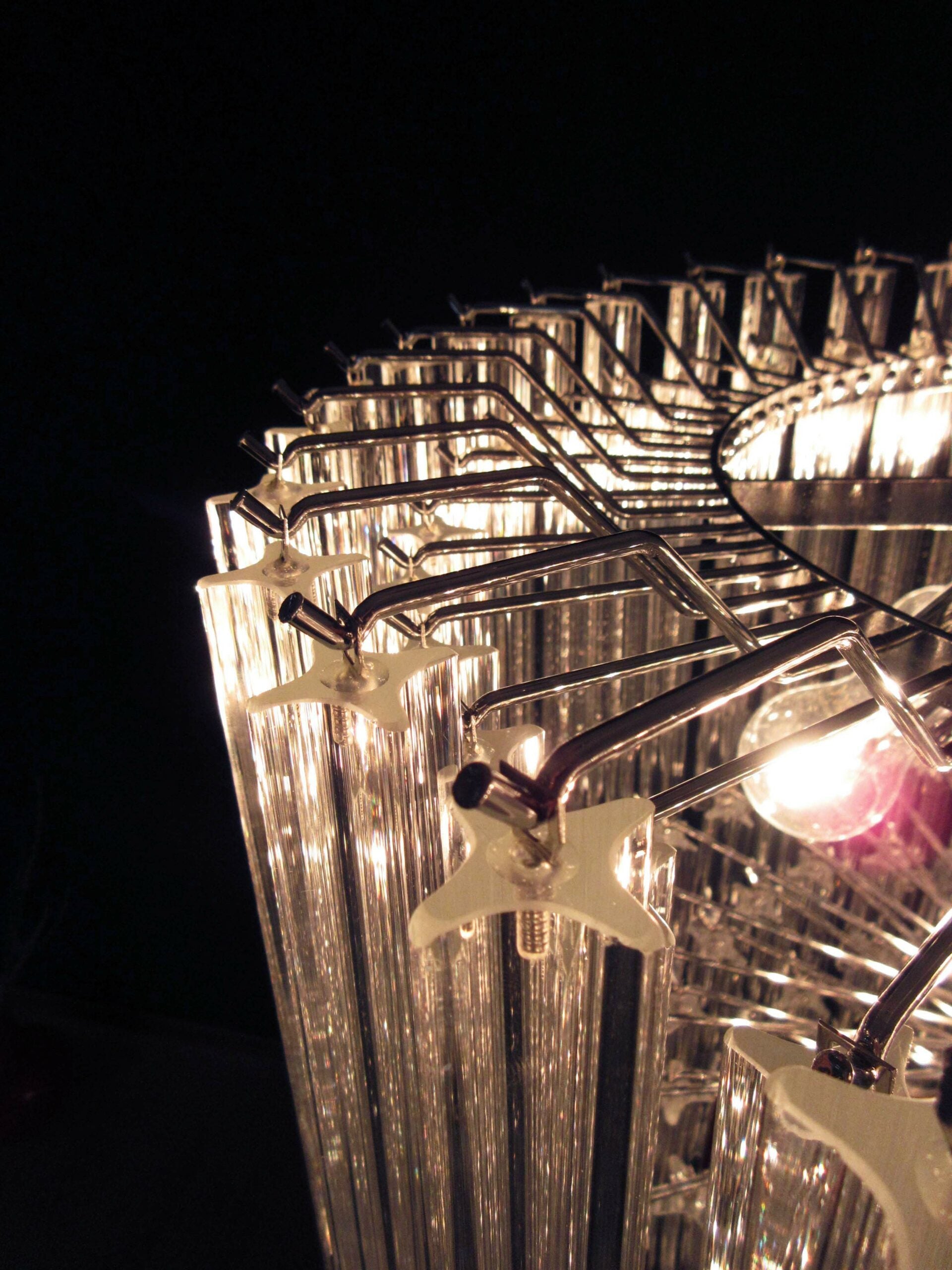 Murano Chandelier – 163 Clear Prism Glass – detail 7 – Murano Classics