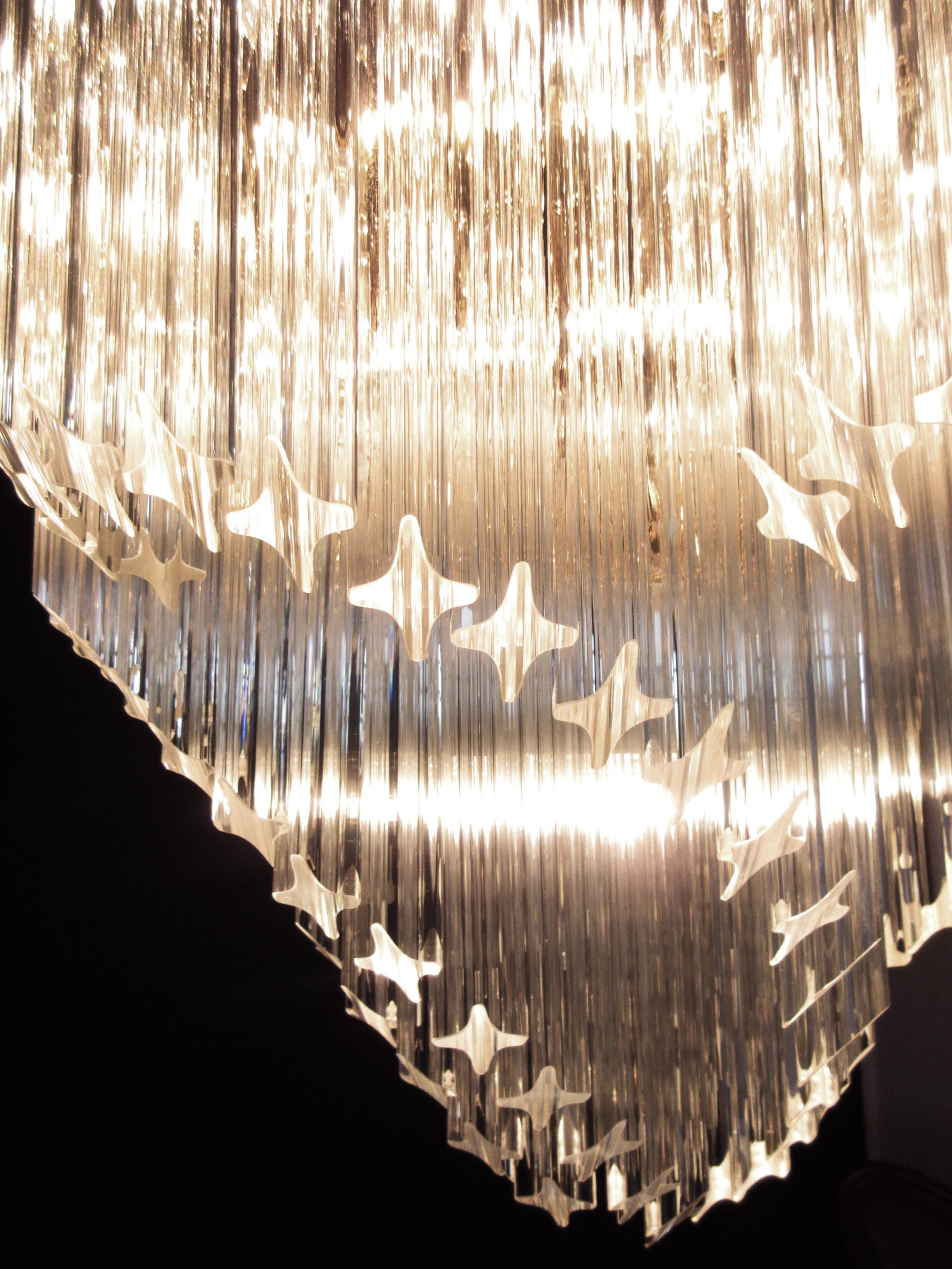 Lampadario Murano – 114 Vetri a Prismi Trasparenti – dettaglio 6 – Murano Classics